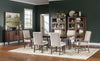 Fenmore 42-inch Trestle Dining Table — Mocha and Distressed Cherry