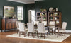 Fenmore Upholstered Side Chair — Set of 2 — Mocha and Distressed Cherry