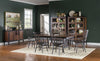 Fenmore 42-inch Trestle Dining Table — Mocha and Distressed Cherry
