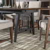 Fenmore 42-inch Trestle Dining Table — Mocha and Distressed Cherry