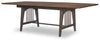 Fenmore 42-inch Trestle Dining Table — Mocha and Distressed Cherry