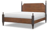 Fenmore Poster Bed — King / Mocha and Distressed Cherry