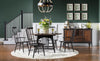 Fenmore Spindle Arm Chair — Set of 2 — Mocha and Distressed Cherry