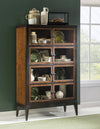 Fenmore Display Cabinet — Mocha and Distressed Cherry