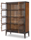 Fenmore Display Cabinet — Mocha and Distressed Cherry