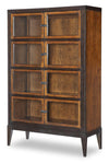 Fenmore Display Cabinet — Mocha and Distressed Cherry