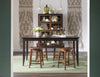 Fenmore 38-inch Counter Height Table — Mocha and Distressed Cherry