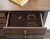 Fenmore 64-inch Dresser — Mocha and Distressed Cherry