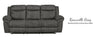 Reclining Gliding Loveseat With Usb & Console Knoxville Grey