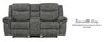 Reclining Gliding Loveseat With Usb & Console Knoxville Grey