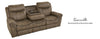 Reclining Sofa With Ddt & Drawer Knoxville Brown