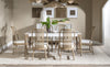 Melrose Spindle Back Side Chair — Set of 2 — Cloud White and Desert Oak