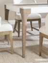 Melrose 40-inch Rectangular Dining Table — Cloud White and Desert Oak