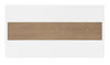 Melrose 40-inch Rectangular Dining Table — Cloud White and Desert Oak