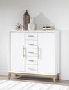 Melrose Door Chest — Cloud White and Desert Oak