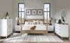Melrose 64-inch Dresser — Cloud White and Desert Oak