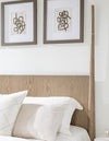 Melrose Poster Bed — California King / Cloud White and Desert Oak