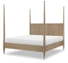 Melrose Poster Bed — California King / Cloud White and Desert Oak