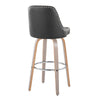 Studded - Marcel Fixed-Height Barstool (Set of 2) - Light Grey Wood