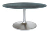 Metropolis - 60" Dining Table - Gray & Silver