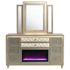 Lorient - 8-Drawer LED Bedroom Flame Box Dresser