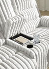 Rhines Falls Power Reclining Loveseat with Console - Alloy