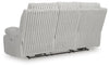 Rhines Falls Power Reclining Sofa with Drop Down Table - Alloy