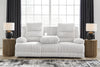 Rhines Falls Power Reclining Sofa with Drop Down Table - Alloy