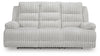 Rhines Falls Power Reclining Sofa with Drop Down Table - Alloy