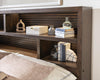 Architect Bookcase Panel Bed — King / Onyx
