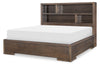 Architect Bookcase Panel Bed — King / Onyx
