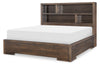 Architect Bookcase Bed W. 1 Side Storage — King / Onyx