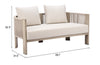 Sunlit Springs Sofa Gray