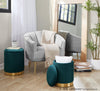 Marla - Nesting Pleated Ottoman Set