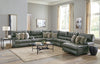Como - 7 Piece Italian Leather Match Reclining Sectional