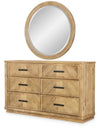 Torrance Round Mirror — Aged Driftwood