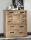 Torrance Door Drawer Chest — Aged Driftwood