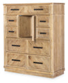 Torrance Door Drawer Chest — Aged Driftwood