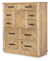 Torrance Door Drawer Chest — Aged Driftwood