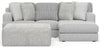 Logan - Upholstered Sectional With Comfort Coil Seating - 46" Cocktail Ottoman And Accent Pillows Included