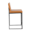 Fuji - High Back Counter Stool - Black Legs