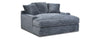 Jumbo Mega Chaise With Cup Holders, Usb-C Charcoal