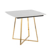 Folia - Dinette Table - Gold Metal