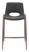 Desi Counter Stool (Set of 2) Black & Walnut — Set of 2