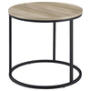 Lainey - Round Faux Marble Side End Table