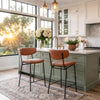 Charon Counter Stool Vintage Brown — Set of 2