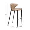 Lino Barstool Taupe — Set of 2