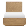 Margot Panel Bed — Twin / Desert Oak and Cloud White