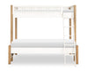 Margot Bunk Bed — Twin / Full / Desert Oak and Cloud White