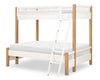 Margot Bunk Bed — Twin / Full / Desert Oak and Cloud White